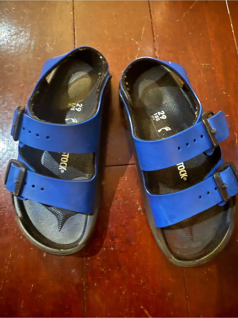 Birkenstock Kids Royal Blue Two-Strap Slide Sandals